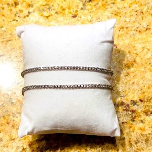2 Silver bracelets